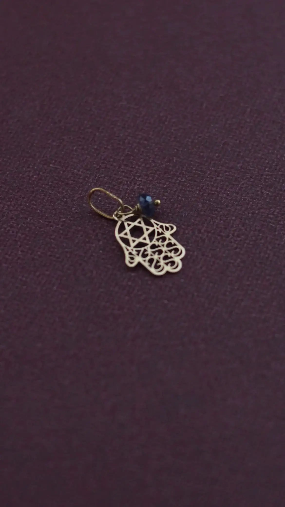 Pingente Patuá | Mão Fátima | Ouro 18k