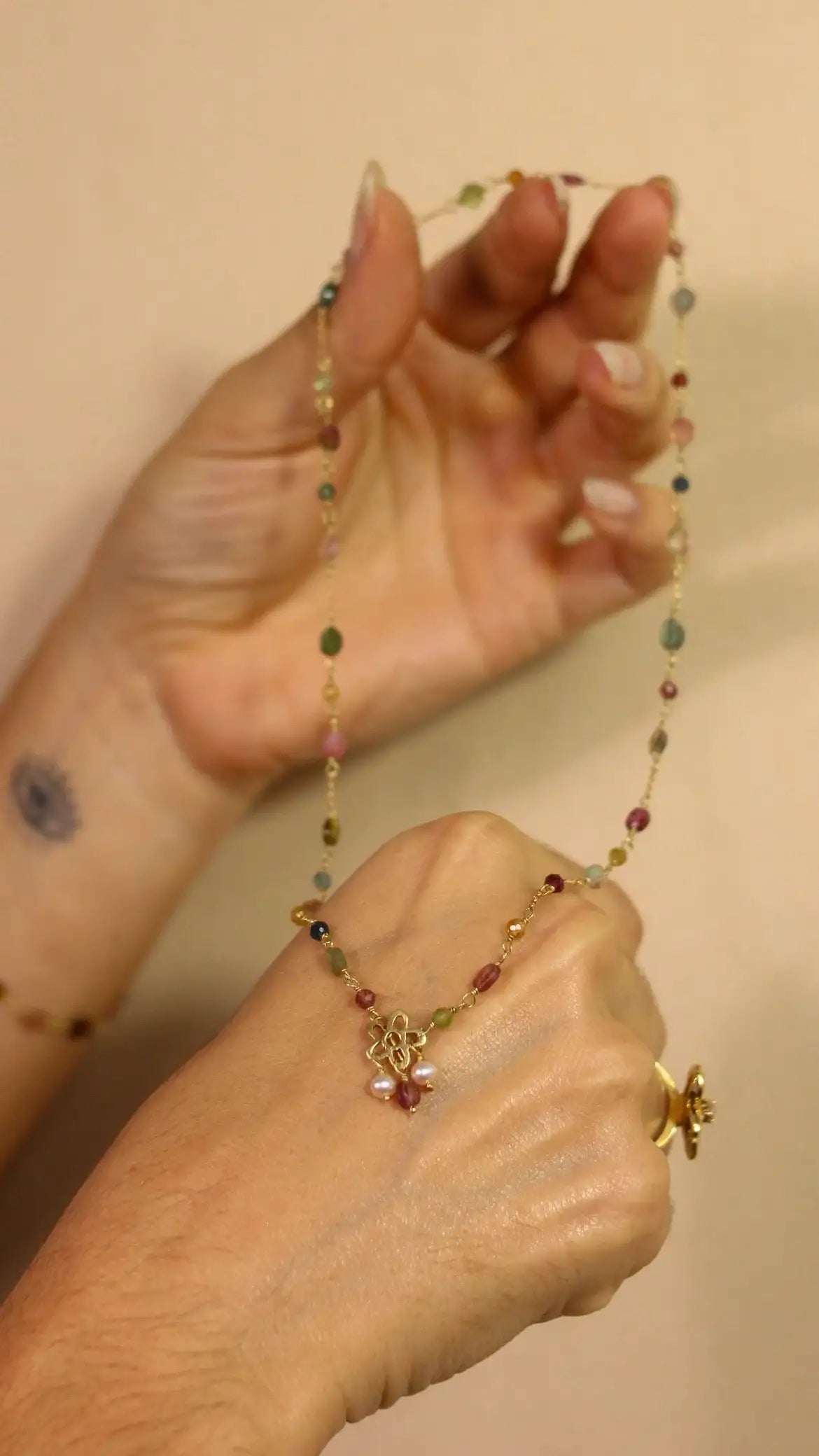Colar Duda | Turmalinas Ouro 18k