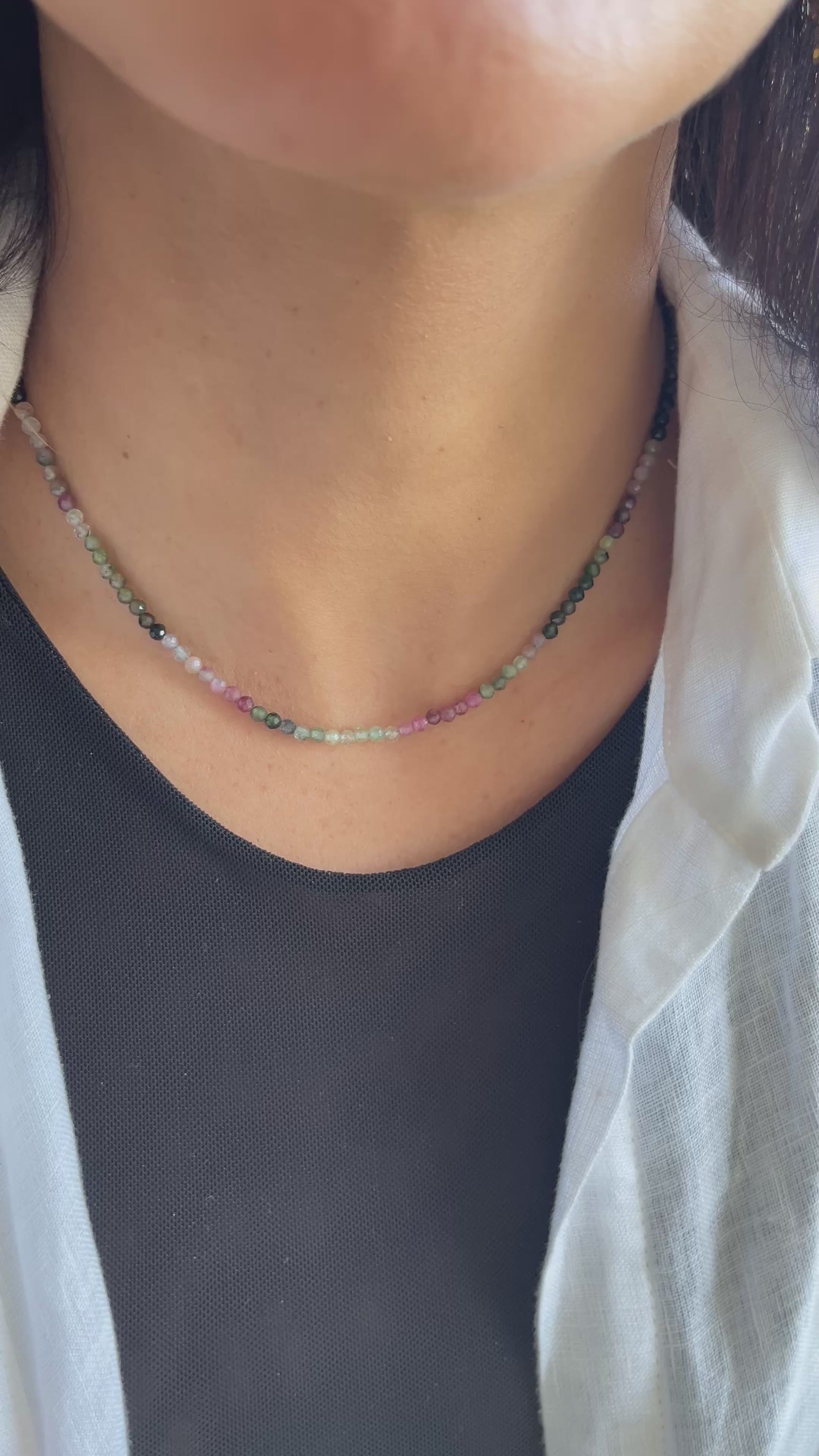 Colar Cleo | Turmalinas | Linha Prata