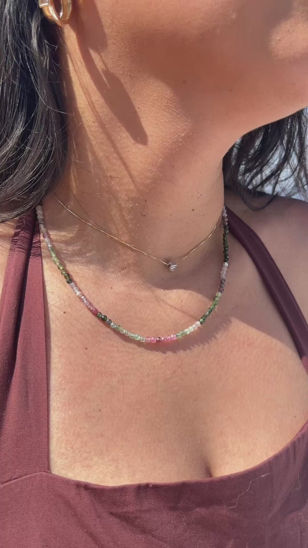 Colar Cleo | Turmalinas | Linha Prata