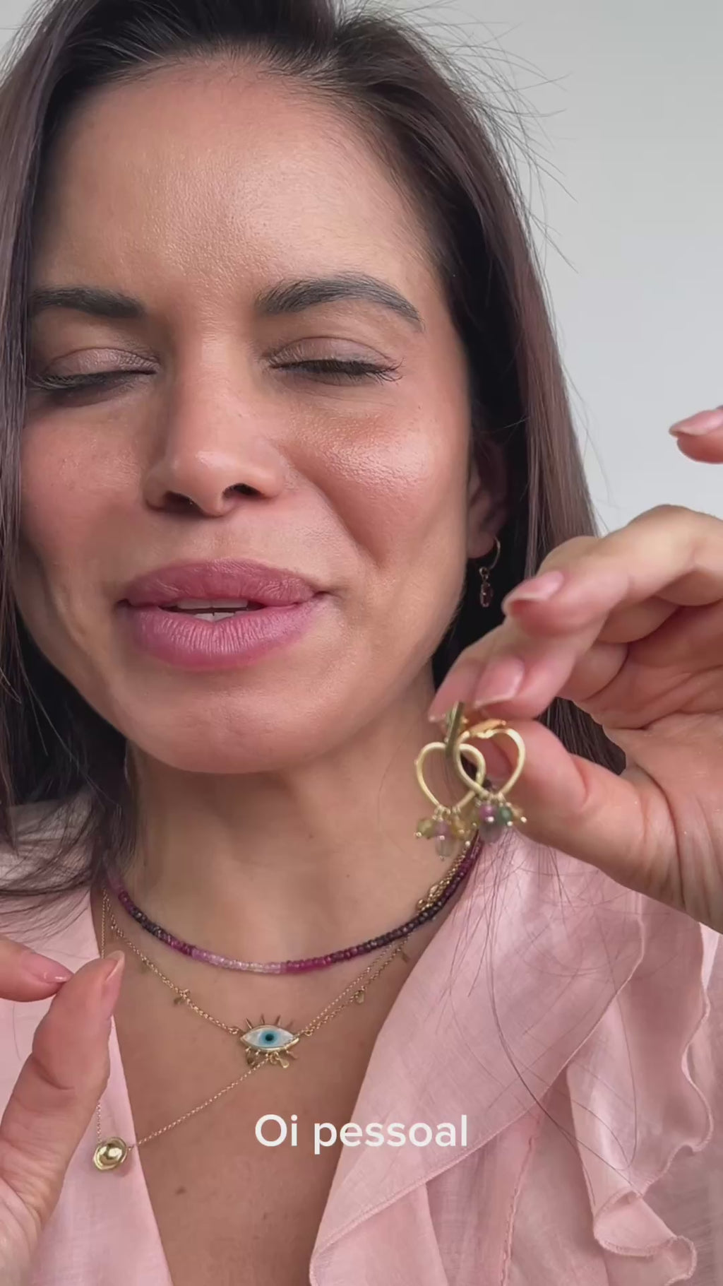 Brinco Love Storie | Turmalinas | Ouro 18k